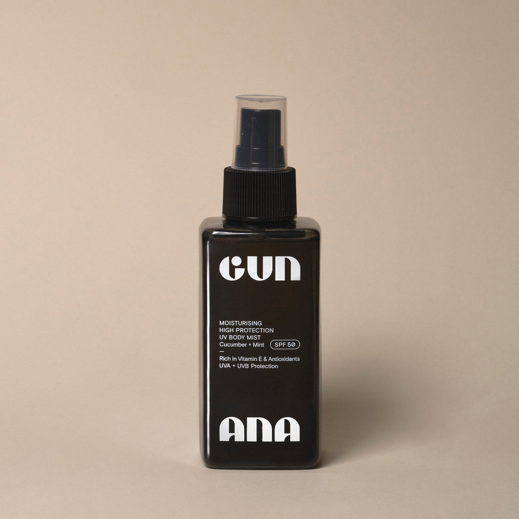 Gun Ana SPF50 Body Mist, Gurke + Minze | 150ml – Sunglobe